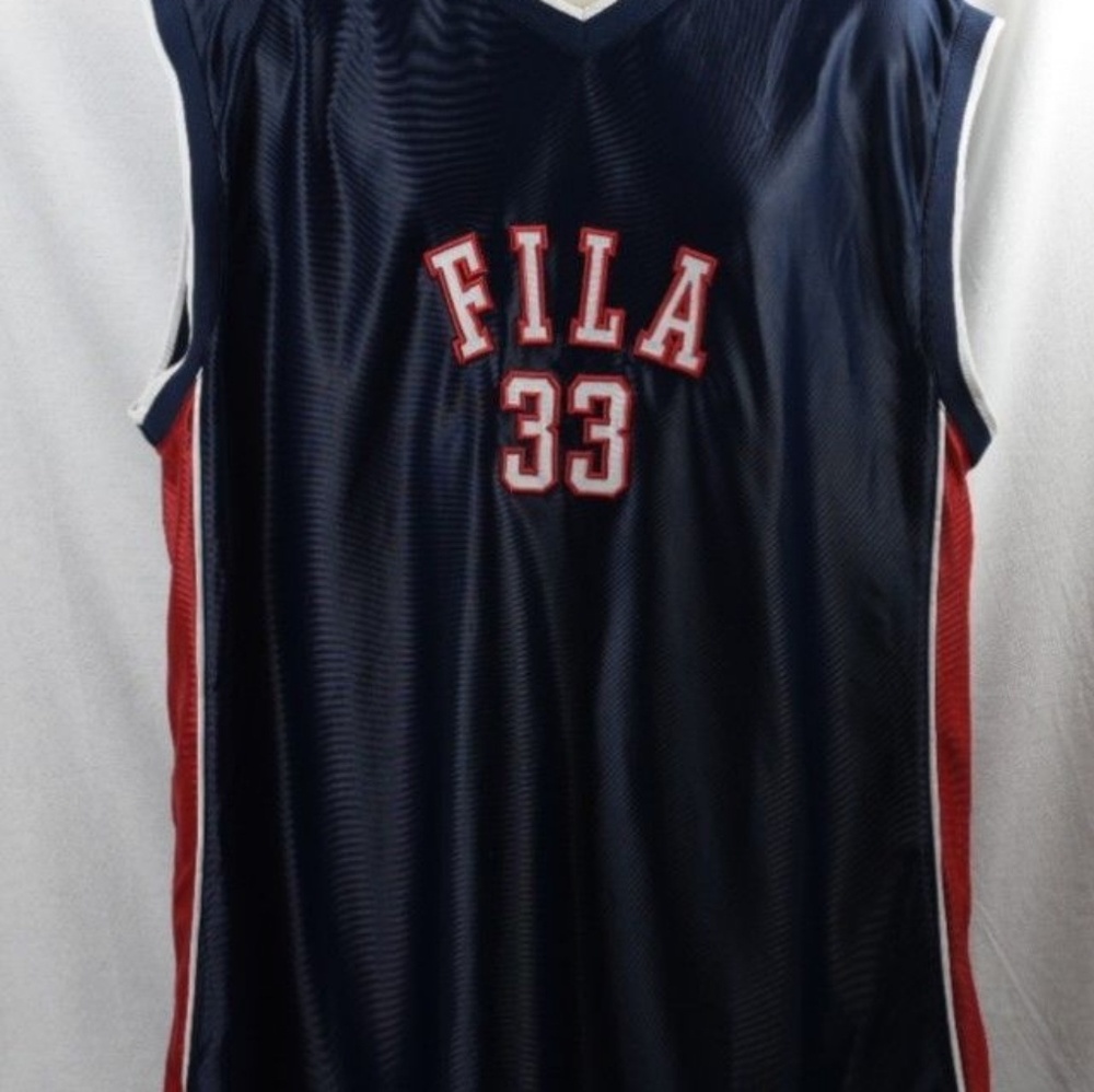 VTG 90s FILA Grant Hill Jersey 2XL